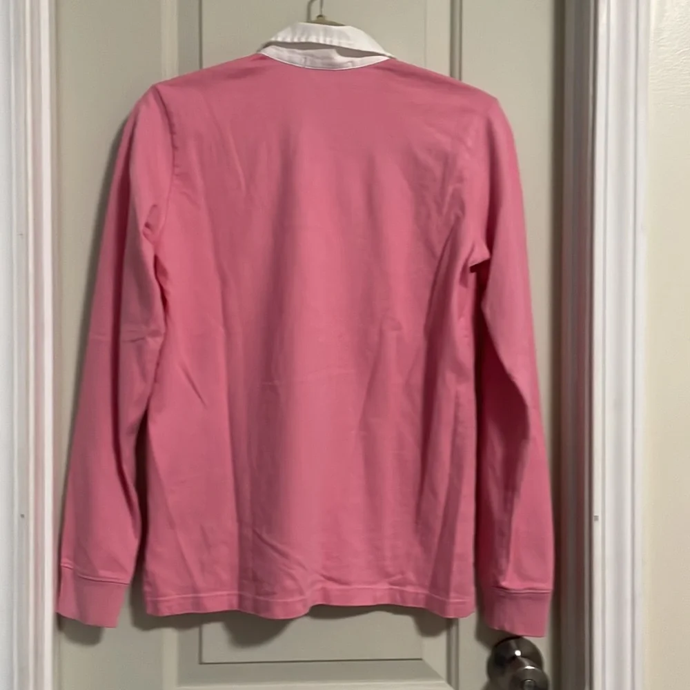 Ralph Lauren Pink and White Button Down Shirt SZ M